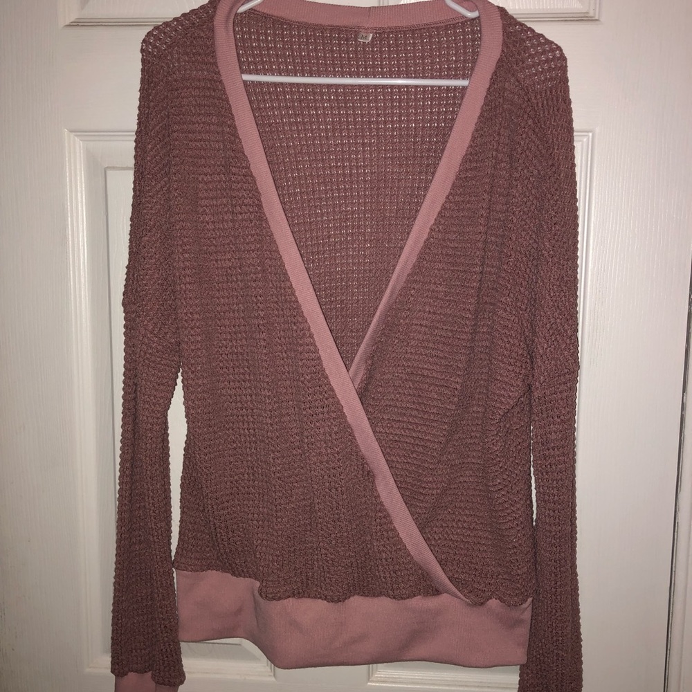 Cute and comfy crossover sweater